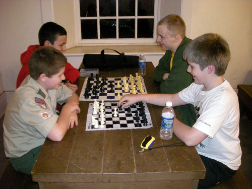Hanging out in the barracks